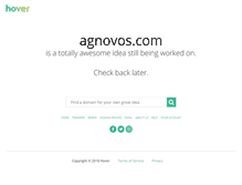 Tablet Screenshot of agnovos.com